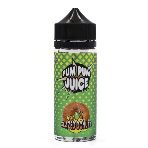 Bottle of Pum Pum Juice - Glazed Donuts