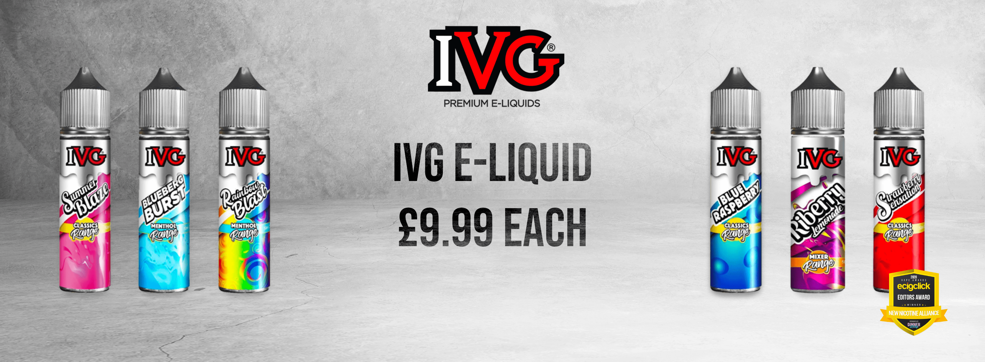 Advert for IVG E-liquids