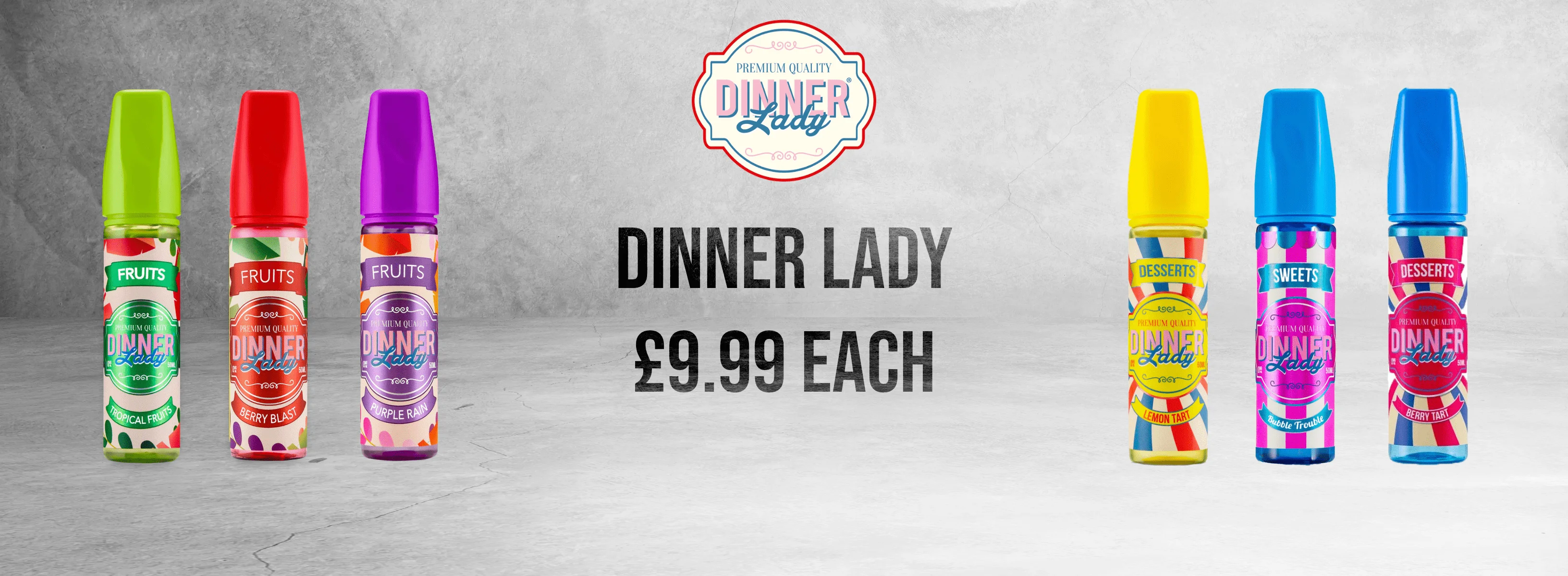Advert for Dinner Lady E-liquids