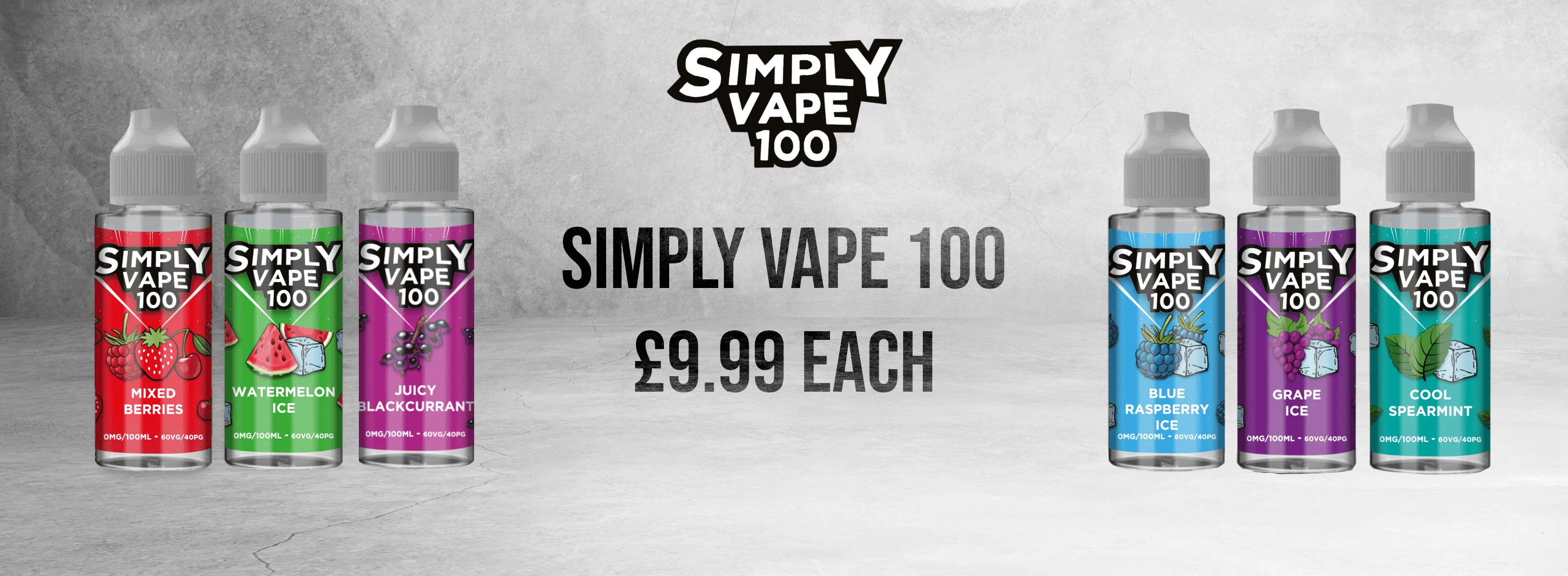 Advert for Simply Vape 100